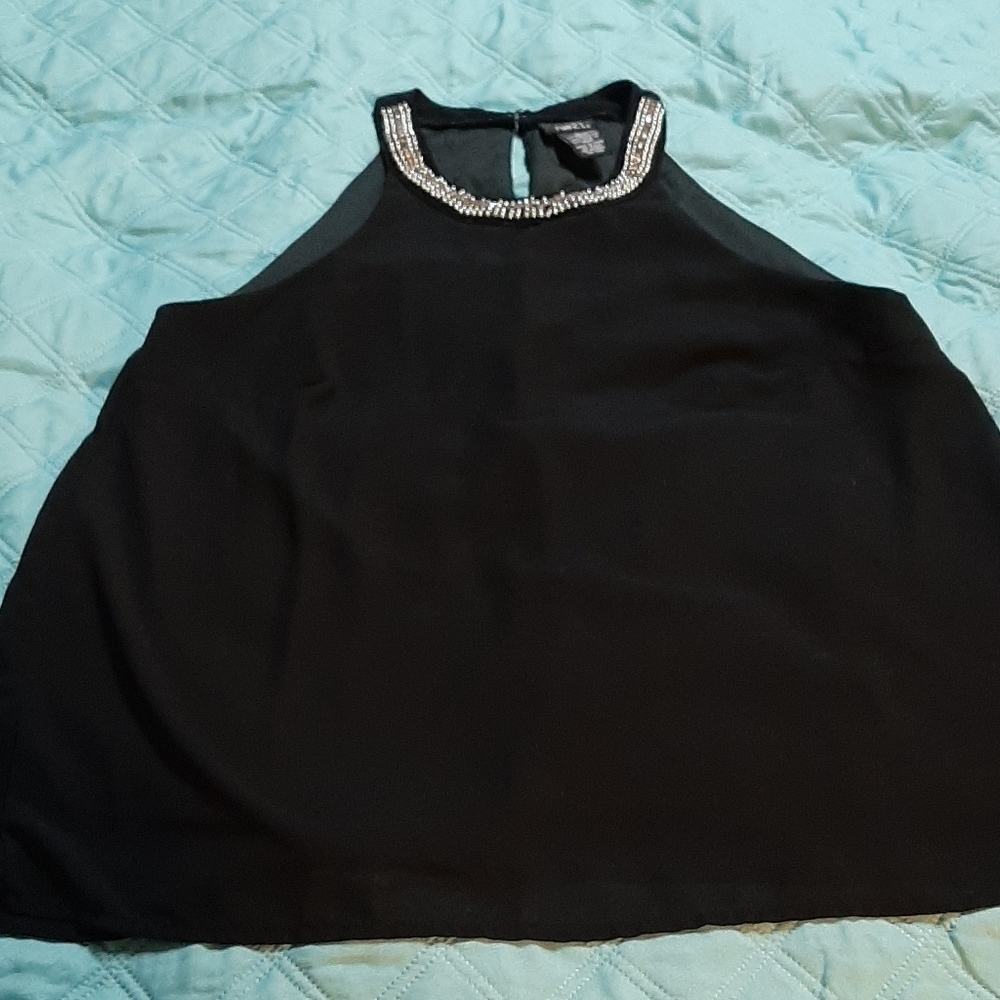 Rue 21 medium black dress shirt